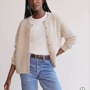 Jenni Kayne XS sweater. beautiful wool,  alpaca cardigan in sand